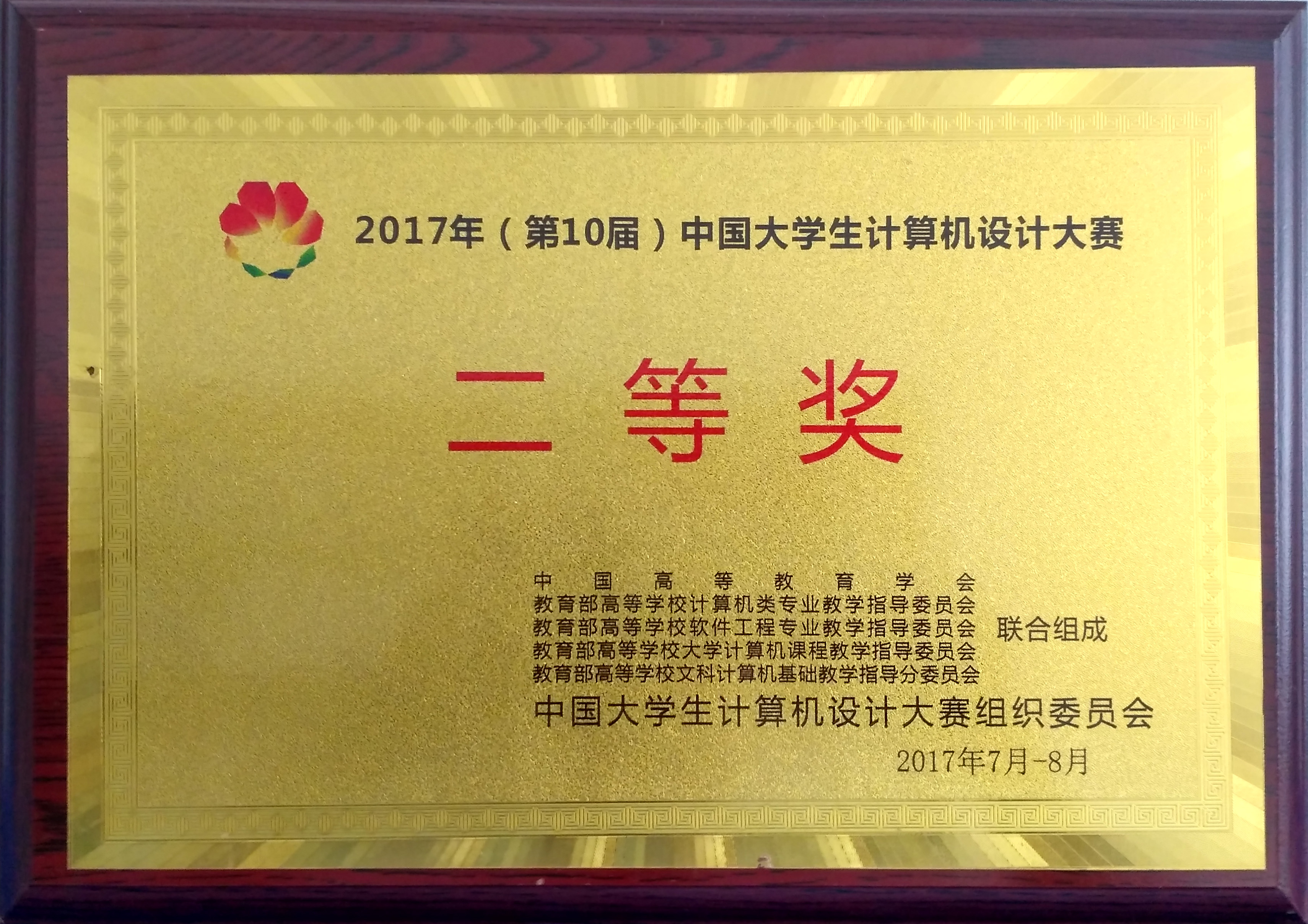 中国大学生计算机设计大赛二等奖